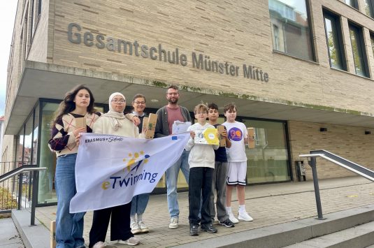 Die Gesamtschule Münster Mitte erhält das eTwinning-Qualitätssiegel