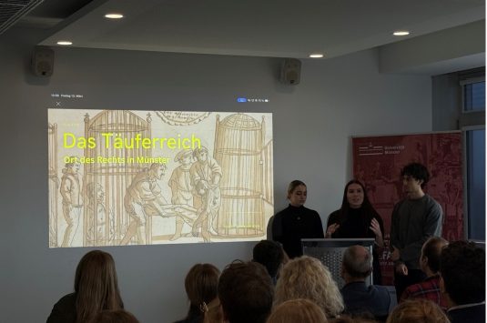 Schülerinnen und Schüler erforschen die Rechtsgeschichte Münsters