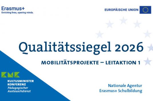 GeMM erhält erneut das Erasmus+ Qualitätssiegel 